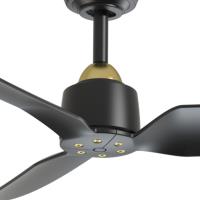 52"Ceiling Fan by Kuzco Lighting - Hugo Collection, Brushed Gold/Matte Black Finish - CF92952-BG/MB