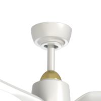 52"Ceiling Fan by Kuzco Lighting - Hugo Collection, Brushed Gold/Matte White Finish - CF92952-BG/WH