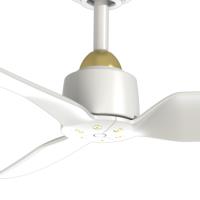 52"Ceiling Fan by Kuzco Lighting - Hugo Collection, Brushed Gold/Matte White Finish - CF92952-BG/WH