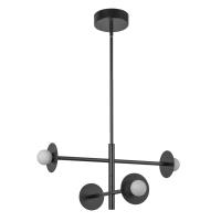 LED Chandelier by Kuzco Lighting - Elixir Collection, Black Finish - CH15504-BK-UNV
