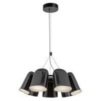 LED Chandelier by Kuzco Lighting - Bell Collection, Glossy Black Finish - CH21120-GBK-UNV