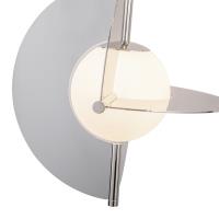 LED Chandelier by Kuzco Lighting - Scorpio Collection, Polished Nickel/Opal Glass Finish - CH65127-PN/OP-UNV