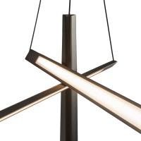 LED Chandelier by Kuzco Lighting - Lex Collection, Urban Bronze Finish - CH68127-UB-UNV