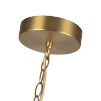 LED Chandelier by Kuzco Lighting - Cleo Collection, Brushed Gold/Opal Glass Finish - CH77916-BG/OP-UNV