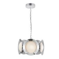 LED Chandelier by Kuzco Lighting - Cleo Collection, Chrome/Opal Glass Finish - CH77916-CH/OP-UNV