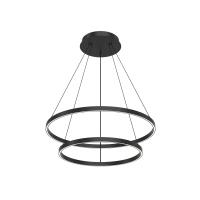 LED Chandelier by Kuzco Lighting - Cerchio Collection, Black Finish - CH87232-BK-UNV-010