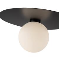 LED Flush Mount by Kuzco Lighting - Elixir Collection, Black Finish - FM15514-BK-UNV