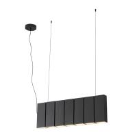 LED Linear Pendant by Kuzco Lighting - Domino Collection, Black Finish - LP17435-BK-UNV