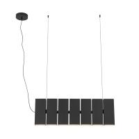 LED Linear Pendant by Kuzco Lighting - Domino Collection, Black Finish - LP17435-BK-UNV