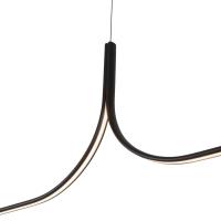 LED Linear Pendant by Kuzco Lighting - Thread Collection, Black Finish - LP17905-BK-UNV-010