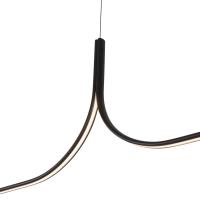 LED Linear Pendant by Kuzco Lighting - Thread Collection, Black Finish - LP17915-BK-UNV-010-RT