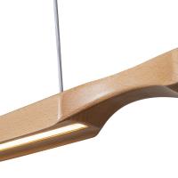 LED Linear Pendant by Kuzco Lighting - Dakota Collection, Beech Wood Finish - LP21647-BW-UNV