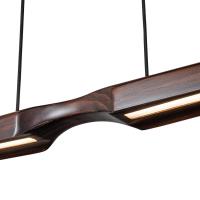 LED Linear Pendant by Kuzco Lighting - Dakota Collection, Walnut Finish - LP21647-WT-UNV