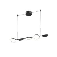 LED Linear Pendant by Kuzco Lighting - Novel Collection, Black Finish - LP72237-BK-UNV