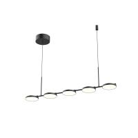 LED Linear Pendant by Kuzco Lighting - Novel Collection, Black Finish - LP72237-BK-UNV
