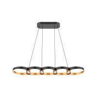 LED Linear Pendant by Kuzco Lighting - Maestro Collection, Black/Gold Finish - LP90838-BK/GD-UNV
