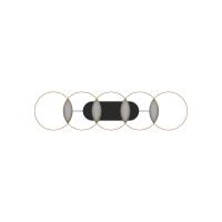 LED Linear Pendant by Kuzco Lighting - Maestro Collection, Black/Gold Finish - LP90838-BK/GD-UNV