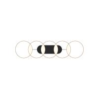 LED Linear Pendant by Kuzco Lighting - Maestro Collection, Black/Gold Finish - LP90838-BK/GD-UNV
