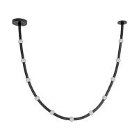 LED Pendant by Kuzco Lighting - Corda Collection, Black/Opal Glass Finish - PD39310-BK/OP-UNV-010