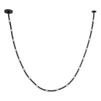 LED Pendant by Kuzco Lighting - Corda Collection, Black/Opal Glass Finish - PD39317-BK/OP-UNV-010