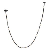 LED Pendant by Kuzco Lighting - Corda Collection, Black/Opal Glass Finish - PD39317-BK/OP-UNV-010