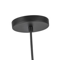 LED Pendant by Kuzco Lighting - Marco Collection, Black/Opal Glass Finish - PD43212-BK/OP-5CCT-UNV