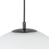 LED Pendant by Kuzco Lighting - Marco Collection, Black/Opal Glass Finish - PD43216-BK/OP-5CCT-UNV