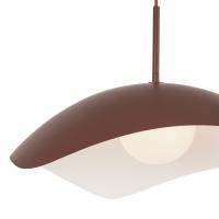 One Light Pendant by Kuzco Lighting - Kirby Collection, Burgundy Finish - PD55922-BGD