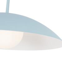 One Light Pendant by Kuzco Lighting - Regent Collection, Cerulean Finish - PD56019-CER