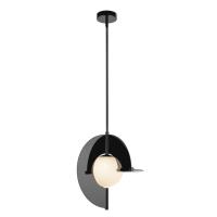 LED Pendant by Kuzco Lighting - Scorpio Collection, Glossy Black/Opal Glass Finish - PD65116-GBK/OP-UNV