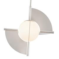 LED Pendant by Kuzco Lighting - Scorpio Collection, Polished Nickel/Opal Glass Finish - PD65116-PN/OP-UNV