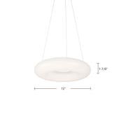 LED Pendant by Kuzco Lighting - Cumulus Collection, White Finish - PD80712-UNV