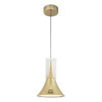 LED Pendant by Kuzco Lighting - Floe Collection, Metallic Brass/Clear Crystal Finish - PD94108-MRB/CC-UNV