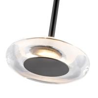LED Pendant by Kuzco Lighting - Stephord Collection, Black/Clear Glass Finish - PD97204-BK/CL