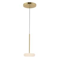 LED Pendant by Kuzco Lighting - Stephord Collection, Metallic Brass/Frosted Glass Finish - PD97204-MRB/FR