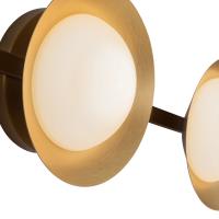 LED Vanity by Kuzco Lighting - Cleo Collection, Brushed Gold/Opal Glass Finish - VL77923-BG/OP