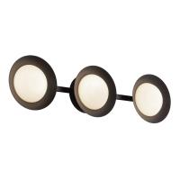 LED Vanity by Kuzco Lighting - Cleo Collection, Black/Opal Glass Finish - VL77923-BK/OP