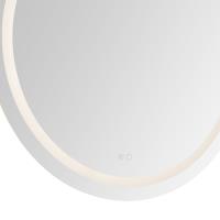 LED Vanity Mirror by Kuzco Lighting - Hillmont Collection, Sandblasted Merc Edge Finish - VM41040-5CCT