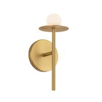 LED Wall Sconce by Kuzco Lighting - Elixir Collection, Brushed Gold Finish - WS15504-BG-UNV