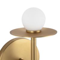 LED Wall Sconce by Kuzco Lighting - Elixir Collection, Brushed Gold Finish - WS15504-BG-UNV
