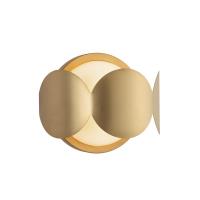 One Light Wall Sconce by Kuzco Lighting - Ciel Collection, Brushed Gold/Opal Glass Finish - WS59810-BG/OP