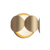 One Light Wall Sconce by Kuzco Lighting - Ciel Collection, Brushed Gold/Opal Glass Finish - WS59810-BG/OP