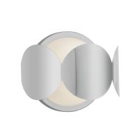 One Light Wall Sconce by Kuzco Lighting - Ciel Collection, Chrome/Opal Glass Finish - WS59810-CH/OP