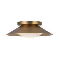 LED Wall Sconce by Kuzco Lighting - Cleo Collection, Brushed Gold/Opal Glass Finish - WS77909-BG/OP