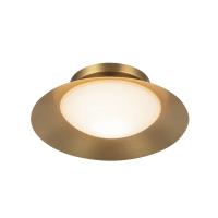 LED Wall Sconce by Kuzco Lighting - Cleo Collection, Brushed Gold/Opal Glass Finish - WS77909-BG/OP