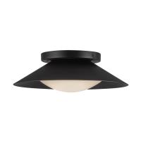 LED Wall Sconce by Kuzco Lighting - Cleo Collection, Black/Opal Glass Finish - WS77909-BK/OP