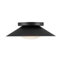 LED Wall Sconce by Kuzco Lighting - Cleo Collection, Black/Opal Glass Finish - WS77909-BK/OP