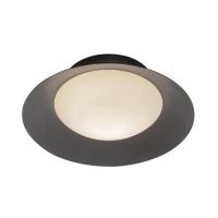 LED Wall Sconce by Kuzco Lighting - Cleo Collection, Black/Opal Glass Finish - WS77909-BK/OP