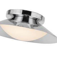 LED Wall Sconce by Kuzco Lighting - Cleo Collection, Chrome/Opal Glass Finish - WS77909-CH/OP