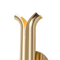 LED Wall Sconce by Kuzco Lighting - Husk Collection, Metallic Brass Finish - WS89714-MRB